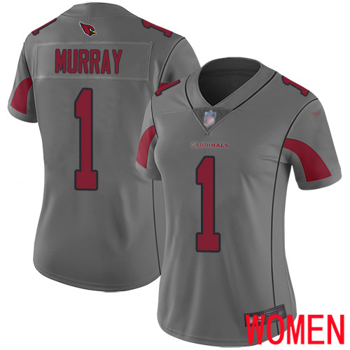 Arizona Cardinals Limited Silver Women Kyler Murray Jersey NFL Football #1 Inverted Legend